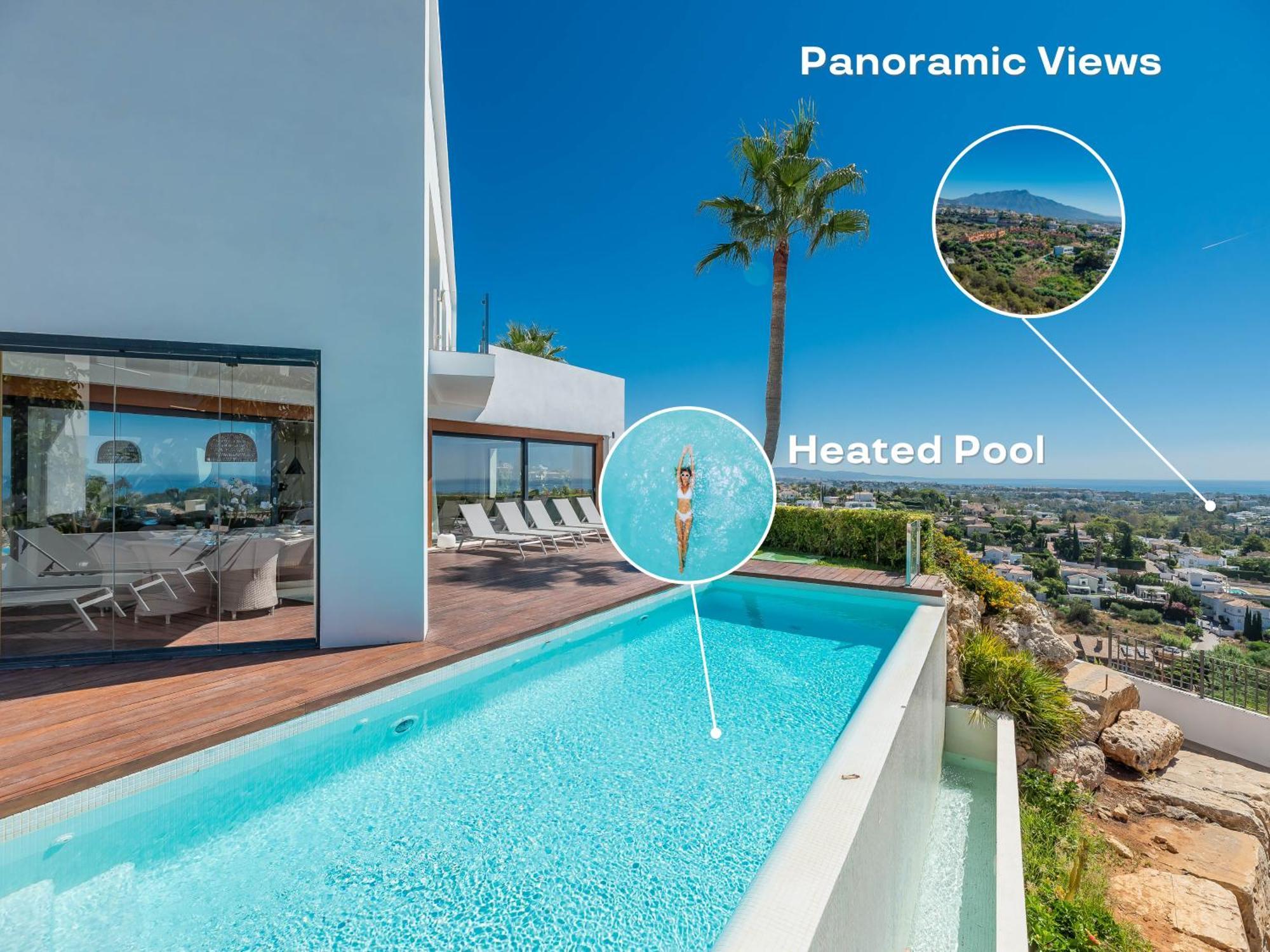 Vacation Marbella I Villa Paraiso The View, Infinity Heated Pool, Sea View, 24-7 Security, Golf Courses Естепона Екстер'єр фото